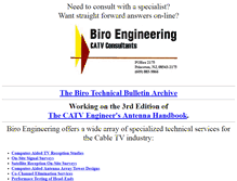 Tablet Screenshot of biroengineering.com